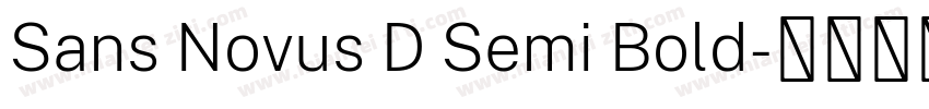 Sans Novus D Semi Bold字体转换
